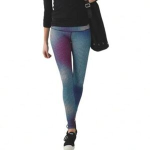 Lululemon Wunder Under Pant III Cosmic Dot, Size 4